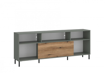 Komoda pod telewizor duża na nóżkach metalowych do salonu