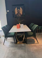 Zestaw stół prostokątny Hermes z 4 krzesłami KT 1501