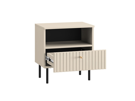 Szafka nocna z szufladą na nóżkach do sypialni Sophie