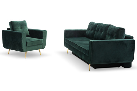 Fotel jednoosobowy wypoczynkowy na nóżkach Skandynawia