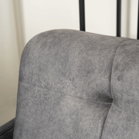 Sofa szara z funkcją spania na nóżkach do salonu Tivoli 