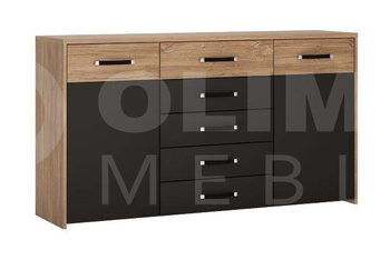 Komoda z szufladami i półkami do sypialni Monaco Meble Wójcik