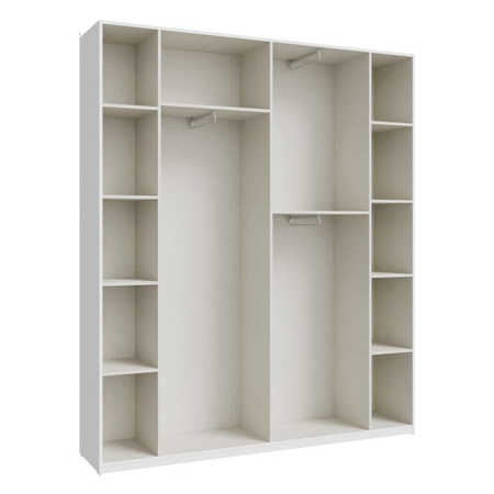 Szafa nowoczesna 180 cm czterodrzwiowa uchylna biała Home Nook Forte 