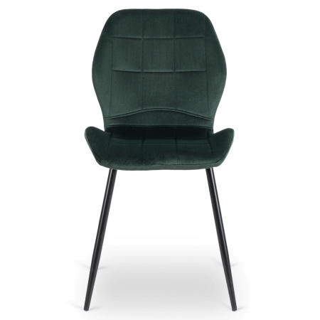 Krzesło do jadalni welurowe pikowane nowoczesne K-453