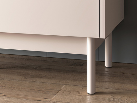 Witryna wysoka szklana podświetlana do salonu Dunea ML Meble