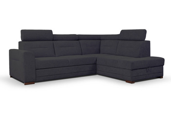 Narożnik rozkładany z funkcją spania szary Salto MP Meble