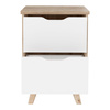 Szafka nocna z szufladami na nóżkach do sypiali VANKKA Forte