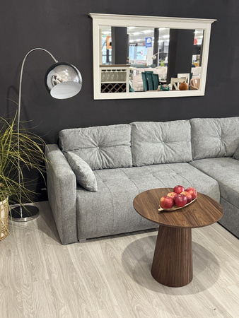 Narożnik nowoczesny rozkładany do małego salonu i pojemnikiem na pościel Amaro Bis 