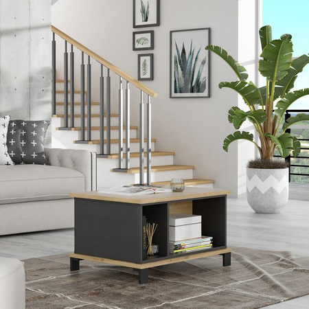 Stolik okolicznościowy z półkami do salonu Trondheim Forte