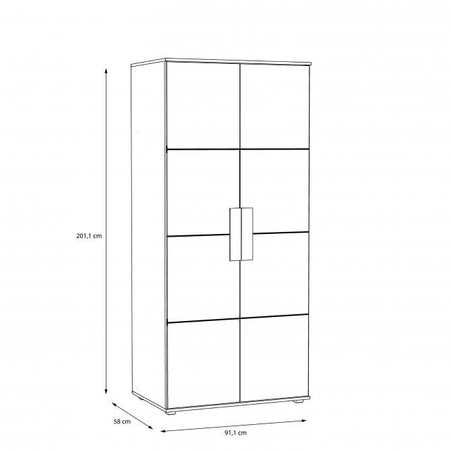 Szafa uchylna do pokoju młodzieżowego Arkina Forte