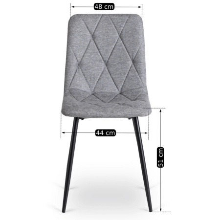 Krzesło do jadalni nowoczesne w stylu loft