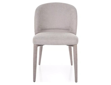 Krzesło tapicerowane szare do jadalni Tino