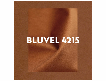 Krzesło tapicerowane welurowe rude Daren Velvet