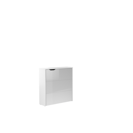 Biurko składane prawe Work Concept Slim biały połysk