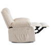 Fotel rozkładany beżowy sztruksowy z podnóżkiem Arturo