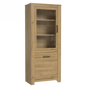 Witryna stojąca wysoka szklana w stylu klasycznym Havanna Forte