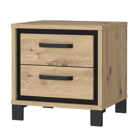 Szafka nocna z szufladami do sypialni Trondheim Forte
