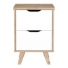 Szafka nocna z szufladami na nóżkach do sypiali VANKKA Forte
