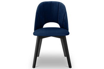 Krzesło tapicerowane nowoczesne granatowe Maja II