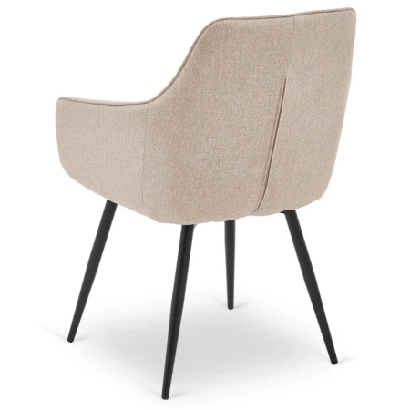 Krzesło beżowe tapicerowane do jadalni Palma 