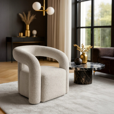 Fotel wypoczynkowy jednoosobowy w kolorze szarym Brazil