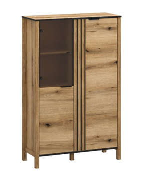 Witryna niska na nóżkach do salonu Helix