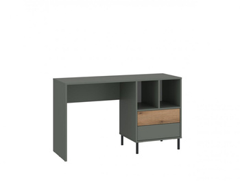 Biurko pojemne z szufladami i półkami do pokoju młodzieżowego