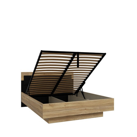 Łóżko do sypialni z podnoszonym stelażem 160x200 cm