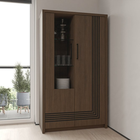 Witryna wysoka podświetlana do salonu Eufemius