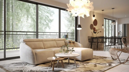 Narożnik modułowy z funkcją spania i pojemnikiem na pościel Grappa