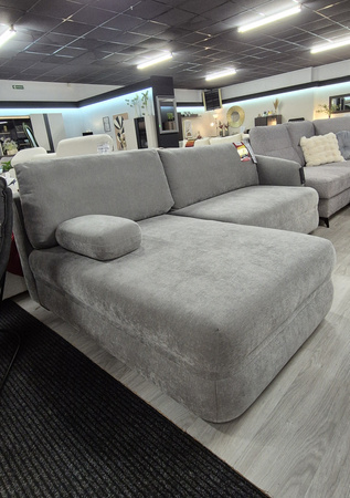 Narożnik szary rozkładany z funkcją spania do małego salonu Lash Sweet Sit 