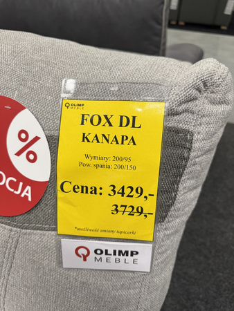 Kanapa rozkładana z pojemnikiem na pościel Fox DL