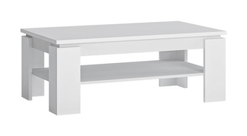 Stolik kawowy, prostokątny biały do salonu Fribo Białe Meble Wójcik