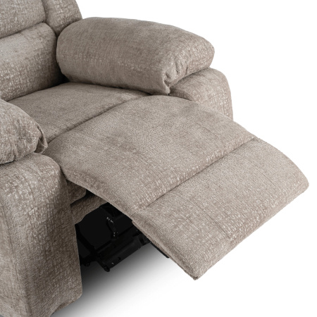 Fotel rozkładany beżowy z podnóżkiem Arturo