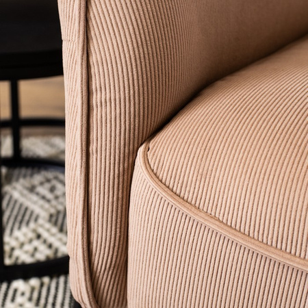 Fotel wypoczynkowy jednoosobowy na nóżkach beżowy