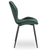 Krzesło do jadalni welurowe pikowane nowoczesne K-453