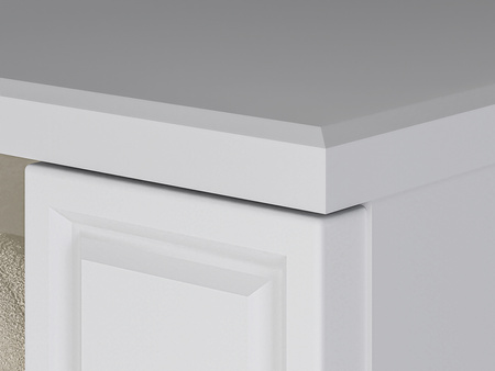 Witryna wysoka dwudrzwiowa na nóżkach do salonu Goldin 03