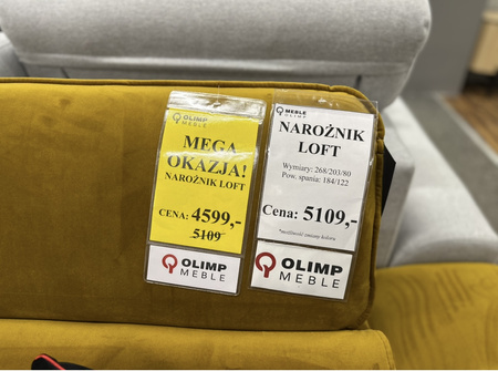 Narożnik rozkładany z funkcją spania Loft 