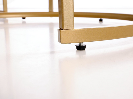 Zestaw ław kawowych okrągłych do salonu Gilda