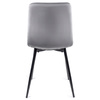 Krzesło do jadalni nowoczesne bez podłokietników szare Ibis