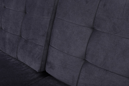 Sofa trzyosobowa na nóżkach z funkcją spania szara Vegas
