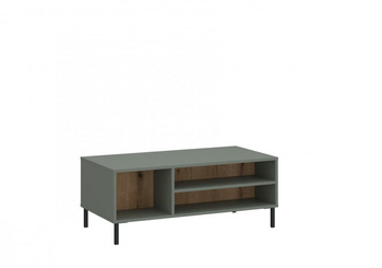 Stolik kawowy prostokątny do salonu i jadalni na nóżkach metalowych