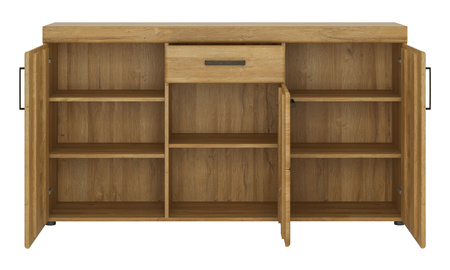 Komoda z szafkami i szufladą do salonu Cortina Meble Wójcik