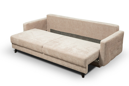 Sofa kanapa trzyosobowa na nóżkach do małego salonu beżowa Vegas