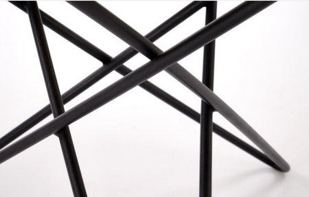 Stolik kawowy okrągły drewniany do salonu Leila 