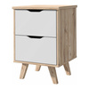 Szafka nocna z szufladami na nóżkach do sypiali VANKKA Forte