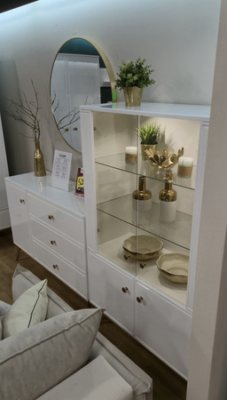 Zestaw mebli do pokoju dziennego z kolekcji Goldin