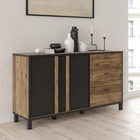 Komoda z szufladami na nóżkach do salonu Hayato Forte
