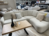 Narożnik z funkcją spania beżowy Stone Zoya