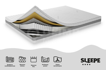 Materac sprężynowy MULLA Podstawa dobrego snu H3 80x200 cm